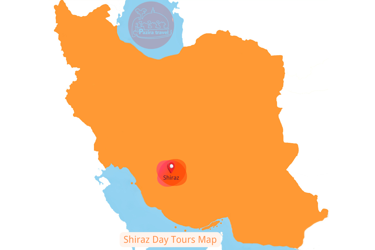 Explore Shiraz trip route on the map!
